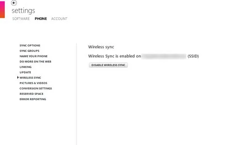 Sync enabled Sync enabled