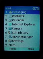 Motorola MPx220 меню
