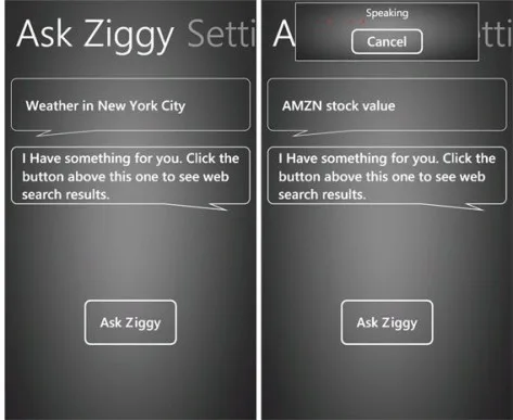 Ask Ziggy: аналог Apple Siri для Windows Phone