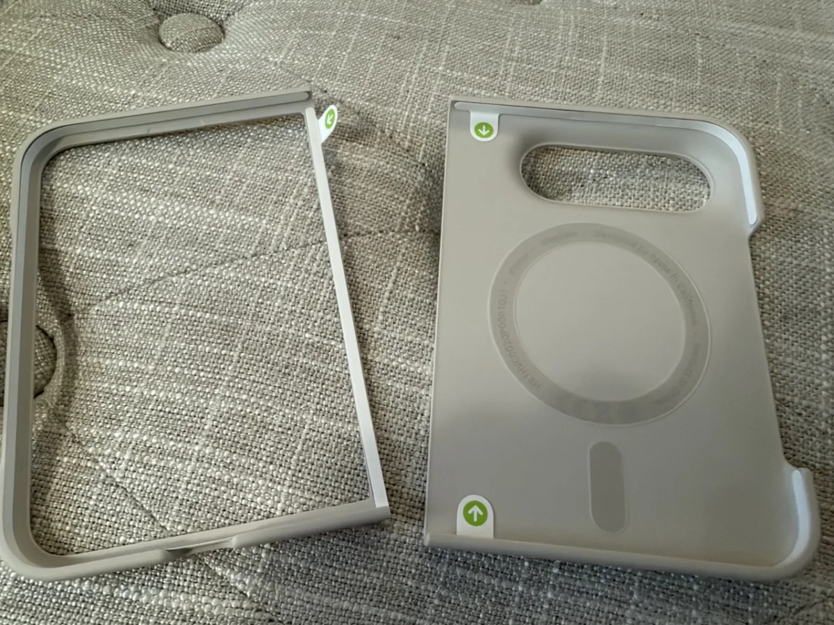 Photos show adhesive strips inside Apple’s iPhone Duo case