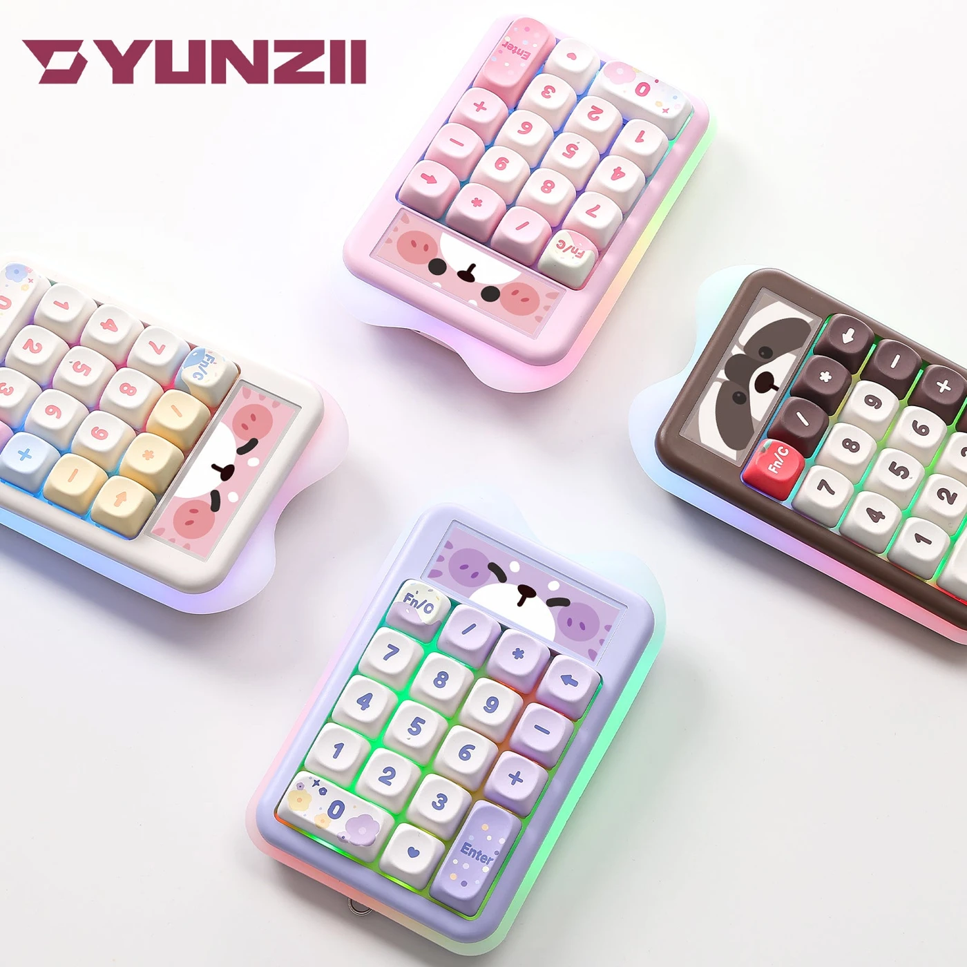 Цифровую клавиатуру YUNZII C21 с экраном оценили от 296 юаней (примерно $44)