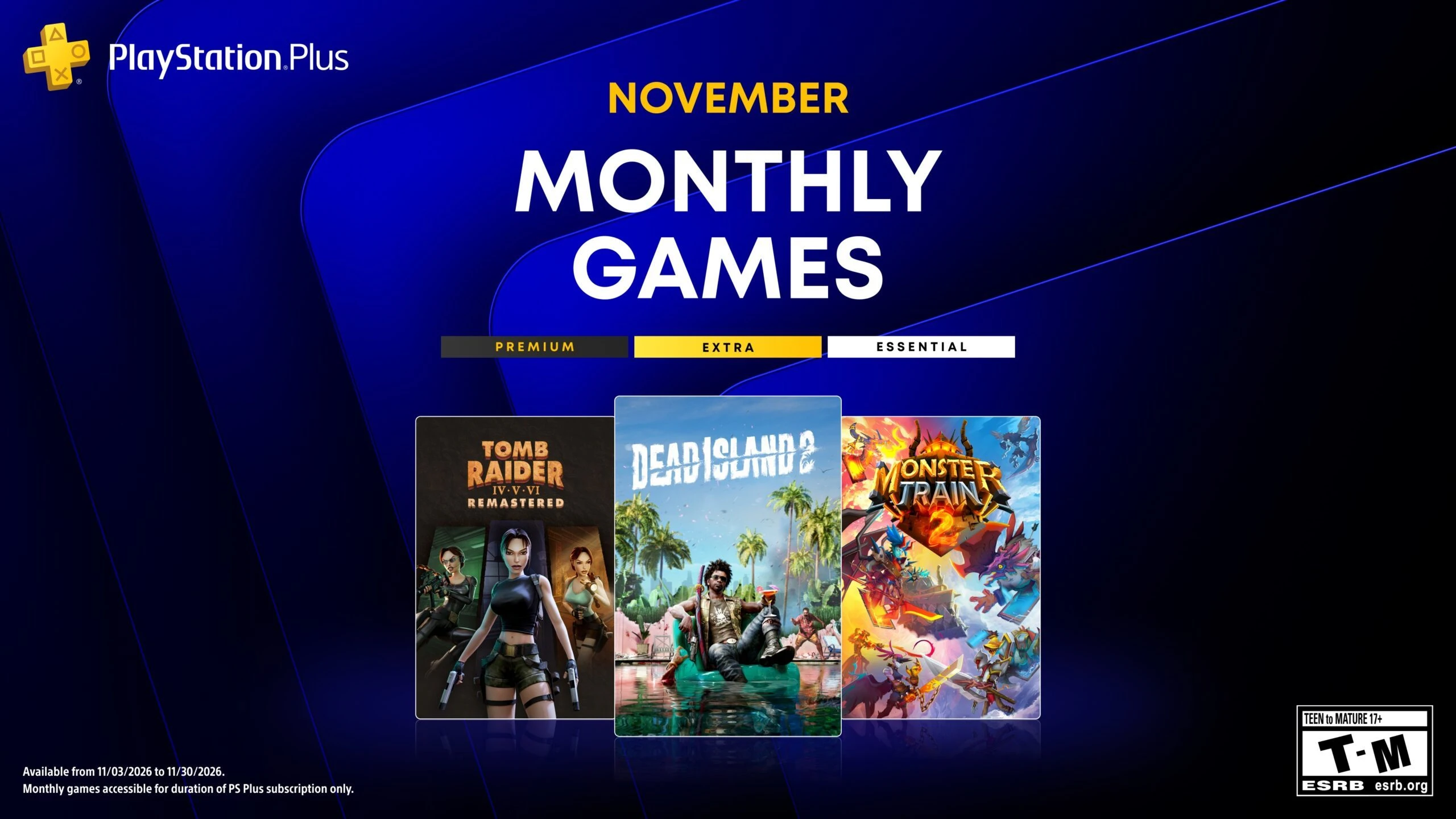PlayStation Plus добавит Dead Island 2 и ремастеры Tomb Raider в ноябре