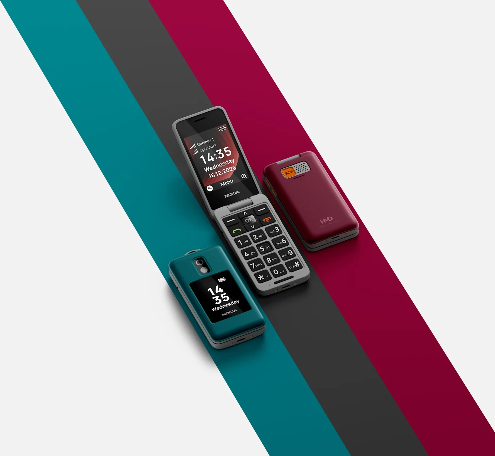 Телефон Nokia 2360 Flip получил кнопку SOS и удалённую настройку