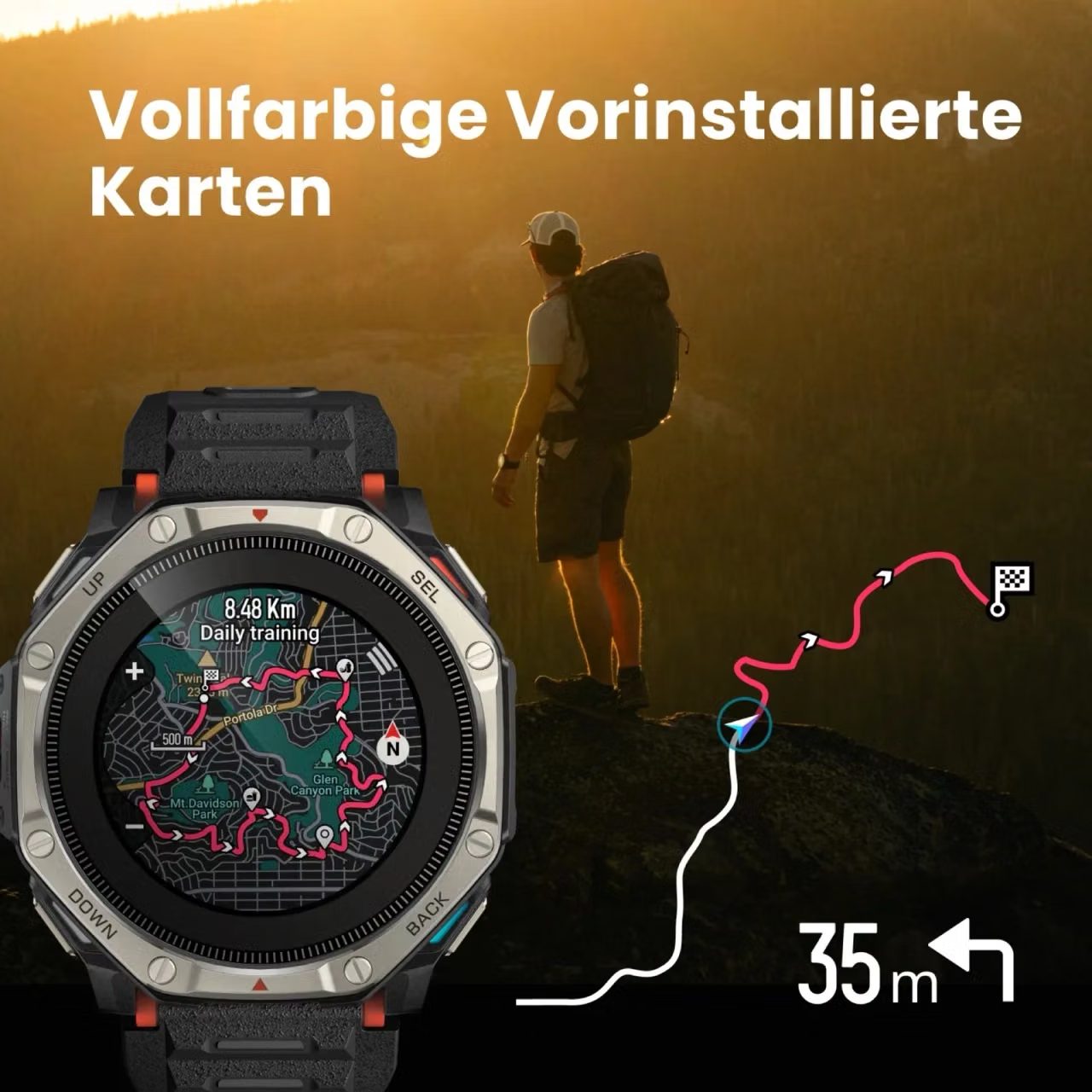 годинник Amazfit T-Rex Dual Solar